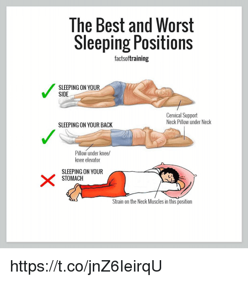 Best Pillows For Your Sleep Position Infographic